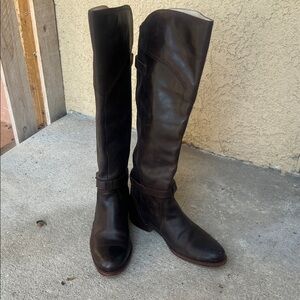 Frye Dark Brown Over the Knee Boots